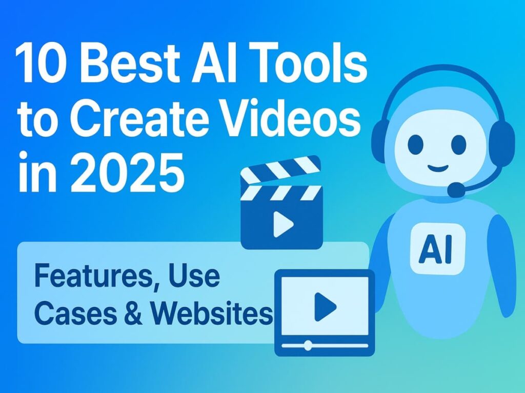 10 Best AI Tools to Create Videos in 2025 (Features, Use Cases & Websites)
